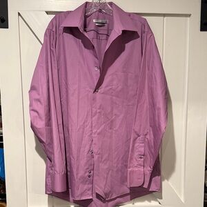 Geoffrey Beene Men's Lavender Button Down Shirt